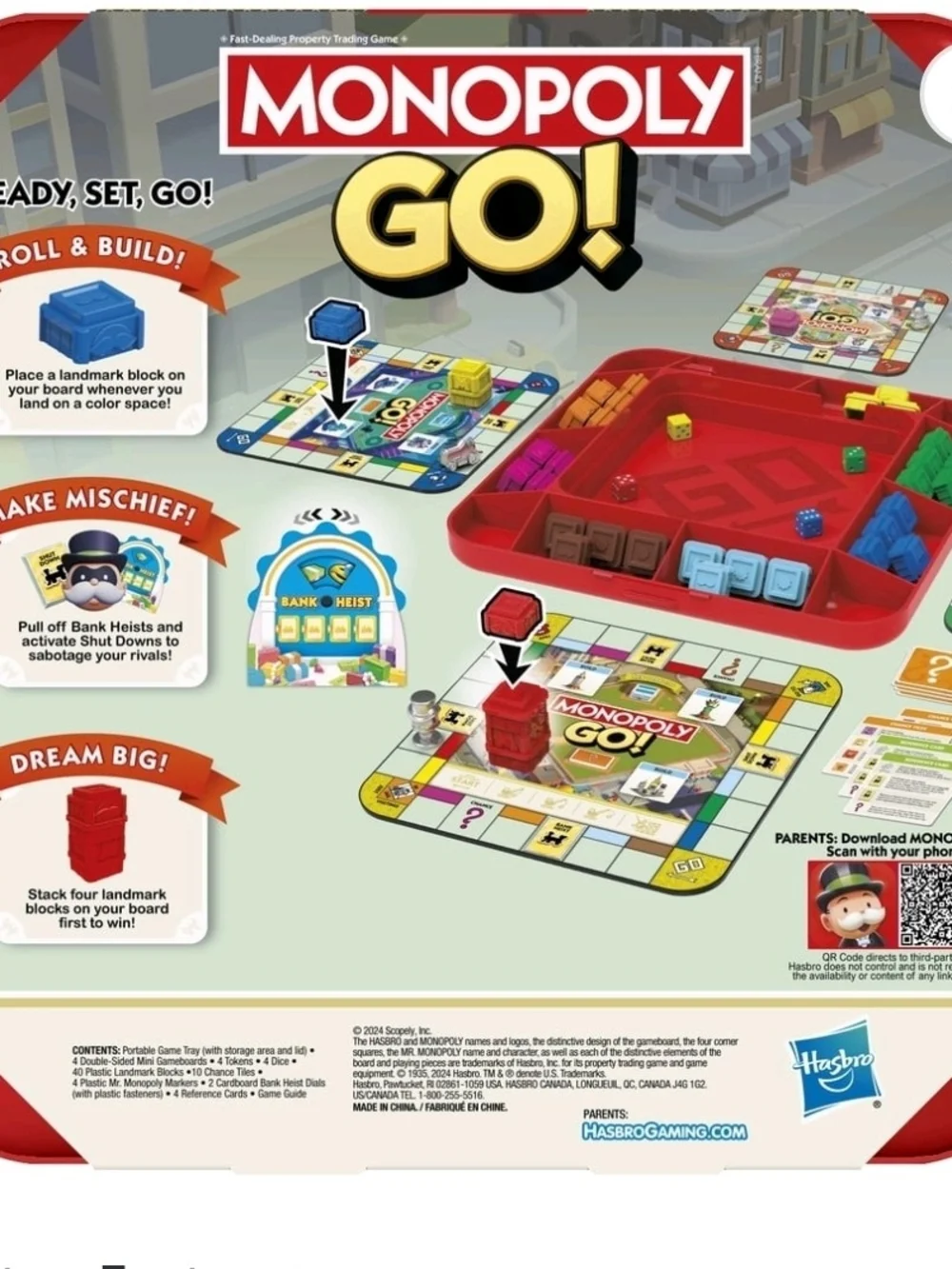 Monopoly GO! Board Game, Inspired by the Popular Mobile Board Game, 15 Mins., Fa